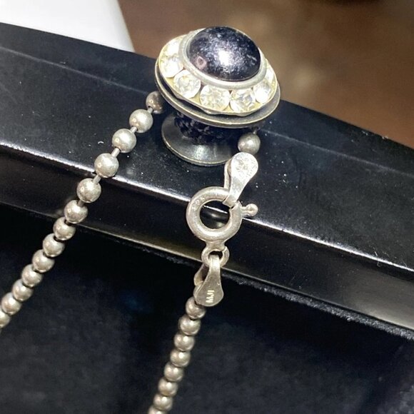 925 Sterling Silver Amber Set – Signed SO – MJI Necklace – Ring Size 8 - Picture 16 of 16